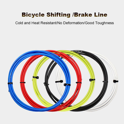 7 in 1 Cylindrical Head PVC Brake Cable Tube Set for Mountain Bike (Black)-garmade.com