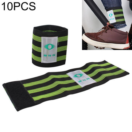 10 PCS Bicycle Widening Elastic Leg Bands Puttee Safety Belt-garmade.com