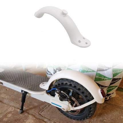 For Xiaomi Mijia M365 Electric Scooter Accessories Rear Wheel Fender with Hook(White)-garmade.com