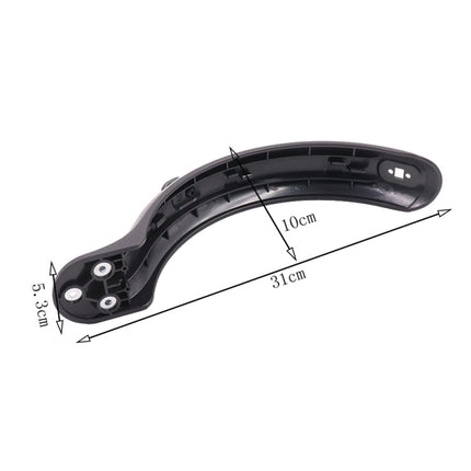 For Xiaomi Mijia M365 Electric Scooter Accessories Rear Wheel Fender with Hook(Black)-garmade.com