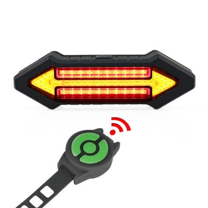 Bicycle Tail Light Intelligent Wireless Remote Control Turn Signal Warning Light-garmade.com