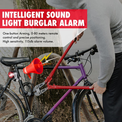 Antusi A8 Portable Rechargeable Rear Light Wireless Theft Alarm-garmade.com