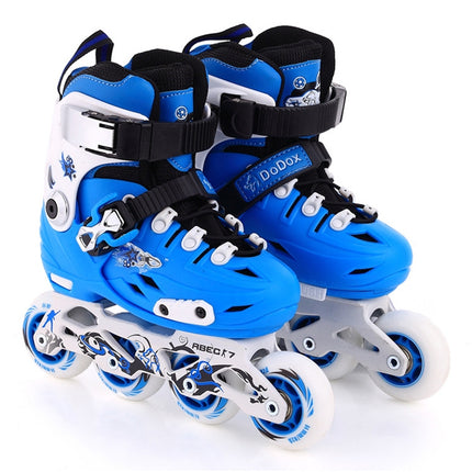 Children Thickened Bracket Roller Skates Skating Shoes, Size : M(Blue)-garmade.com