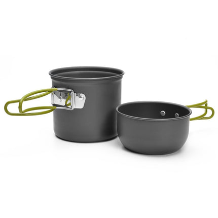 DS-101 Portable Outdoor Camping Cooking Set Picnic Boiler Cookware Combination (Orange)-garmade.com