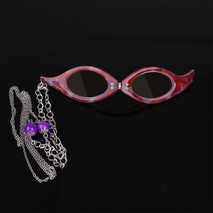 3 PCS Necklace Pendant Handheld Folding Reading Glasses + 2.00D Rndom Color Delivery-garmade.com