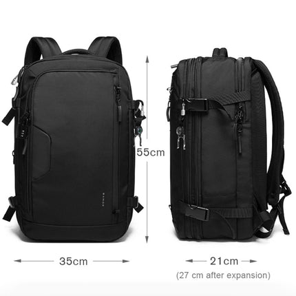 BANGE Business Backpack Men Travel Waterproof Large Capacity Computer Shoulders Bag(Black)-garmade.com