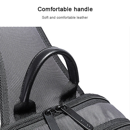 BANGE Men Security USB Chest Bag Portable Outdoor Shoulder Bag(Grey)-garmade.com