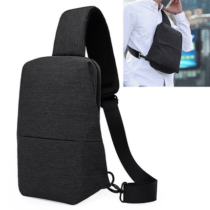 KAKA Chest Bag Leisure Single Shoulder Messenger Bag Multifunctional Outdoor Sports Waterproof Waist Bag(Black)-garmade.com