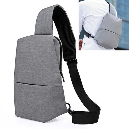 KAKA Chest Bag Leisure Single Shoulder Messenger Bag Multifunctional Outdoor Sports Waterproof Waist Bag(Grey)-garmade.com
