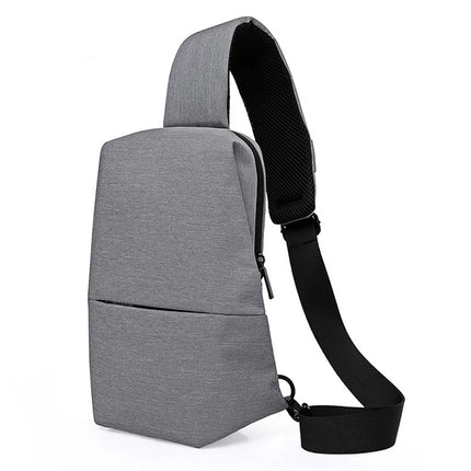 KAKA Chest Bag Leisure Single Shoulder Messenger Bag Multifunctional Outdoor Sports Waterproof Waist Bag(Grey)-garmade.com