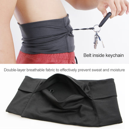 Personal Large-capacity Stretch Tablet Pockets Travel Anti-theft Bag Phone Bag,Size: L(Black)-garmade.com