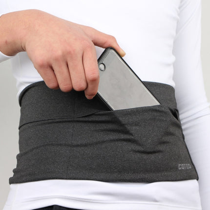 Personal Large-capacity Stretch Tablet Pockets Travel Anti-theft Bag Phone Bag,Size: L(Grey)-garmade.com
