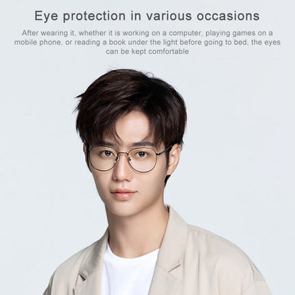Original Xiaomi Mijia HD Nylon Lens Anti Blue-ray Glasses(Gold)-garmade.com
