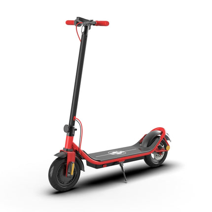 [US Warehouse] 500W Foldable IP64 Waterproof Magnesium Alloy Electric Scooter with 10 inch Tires & LED Display & LED Lights & 10AH Lithium Battery, Load Capacity: 100kg(Red)-garmade.com