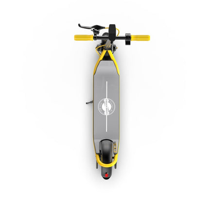 [US Warehouse] 500W Foldable IP64 Waterproof Magnesium Alloy Electric Scooter with 10 inch Tires & LED Display & LED Lights & 10AH Lithium Battery, Load Capacity: 100kg(Yellow)-garmade.com