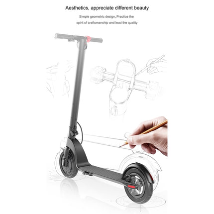 [US Warehouse] X7 Outdoor Waterproof Foldable Off-road Scooter with 8.5 inch Vacuum Tires & LCD Display& LED Lights & 6.4AH Lithium Battery, Load-bearing: 20-100kg (Black)-garmade.com
