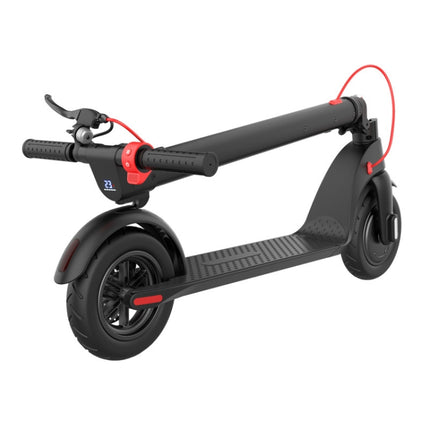 [US Warehouse] X7 Outdoor Waterproof Foldable Off-road Scooter with 8.5 inch Vacuum Tires & LCD Display& LED Lights & 6.4AH Lithium Battery, Load-bearing: 20-100kg (Black)-garmade.com