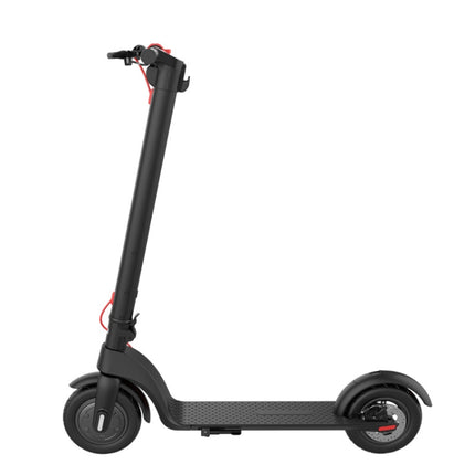 [US Warehouse] X7 Outdoor Waterproof Foldable Off-road Scooter with 10 inch Vacuum Tires & LCD Display & LED Lights & 6.4AH Lithium Battery, Load-bearing: 20-100kg (Black)-garmade.com