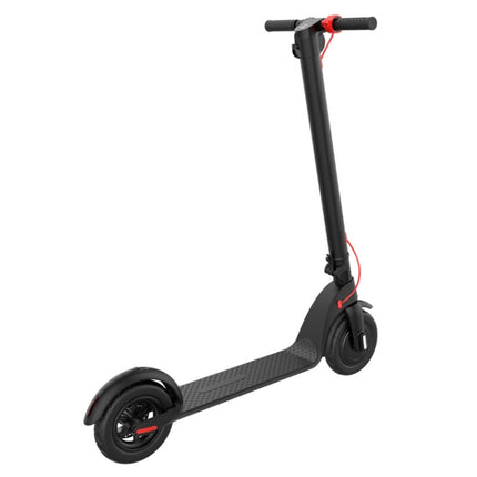 [EU Warehouse] X7 Outdoor Waterproof Foldable Off-road Scooter with 8.5 inch Vacuum Tires & LCD Display& LED Lights & 6.4AH Lithium Battery, Load-bearing: 20-100kg (Black)-garmade.com