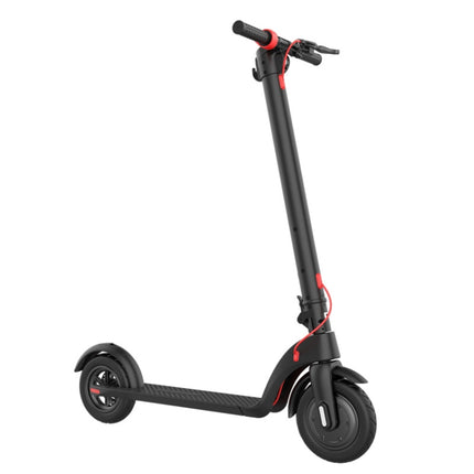 [EU Warehouse] X7 Outdoor Waterproof Foldable Off-road Scooter with 10 inch Vacuum Tires & LCD Display & LED Lights & 6.4AH Lithium Battery, Load-bearing: 20-100kg (Black)-garmade.com