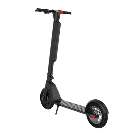 [EU Warehouse] X8 Outdoor Waterproof Foldable Electric Scooter with 10 inch Vacuum Tires & LCD Display & LED Lights & 10AH Lithium Battery, Load-bearing: 20-100kg (Black)-garmade.com
