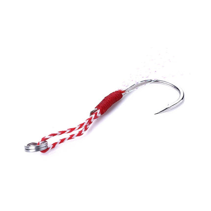 5 Set HENGJIA 10# Tied Wire Iron Hook Deep Sea Fishing Hook-garmade.com