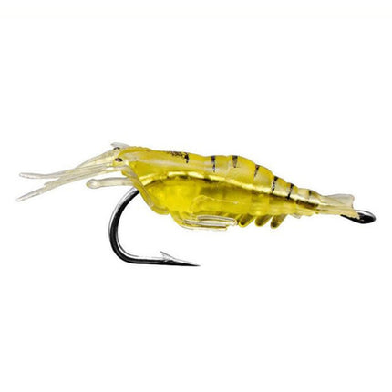 10 PCS 4cm Fishing Soft Artificial Shrimp Bait Lures Popper Poper Baits with Hook-garmade.com