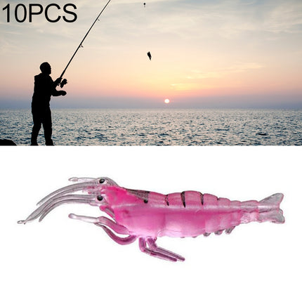 10 PCS 4cm Fishing Soft Bait Lures Popper Poper Baits (Pink)-garmade.com
