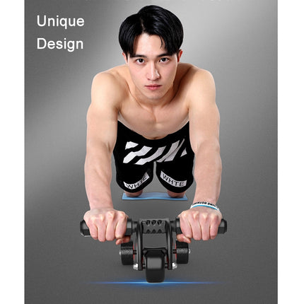 Three Wheels Abdominal Roller Round Home Office Outdoor Mute Fitness Equipment Sports for Man / Woman-garmade.com
