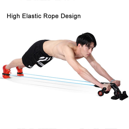 Three Wheels Abdominal Roller Round Home Office Outdoor Mute Fitness Equipment Sports for Man / Woman-garmade.com