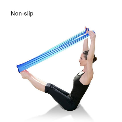 Fitness Equipment Elastic Exercise Resistance Bands Workout Pull Stretch Band Sports Gym Yoga Tools,Size:1.5m*15cm*0.35mm, Random Color Delivery-garmade.com