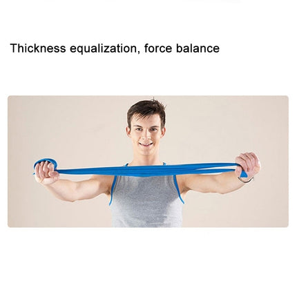 Fitness Equipment Elastic Exercise Resistance Bands Workout Pull Stretch Band Sports Gym Yoga Tools,Size:1.5m*15cm*0.35mm, Random Color Delivery-garmade.com