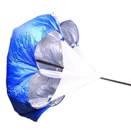 Strength Training Fitness Umbrella Speed Drills Wind Air Resistance Strength Training Parachute Umbrella(Blue)-garmade.com