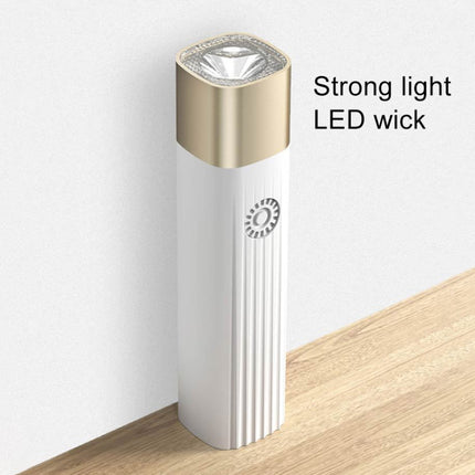 Portable Outdoor Camping USB Strong Light Small Flashlight LED Night Riding Light (White)-garmade.com