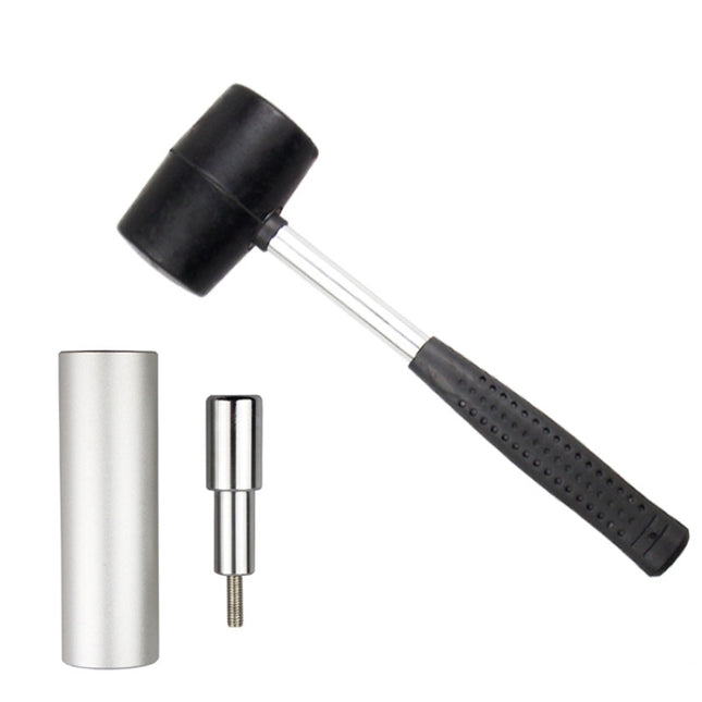 BIKERSAY BT042T Bicycle Fork Star Nut Installation Tool Bowl Set Toothless Bike Sunflower Installation Tools with Rubber Hammer-garmade.com