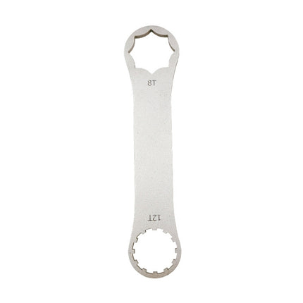 BIKERSAY BT050A Multifunctional Stainless Steel Bicycle Fork Wrench Double Head Spanner-garmade.com