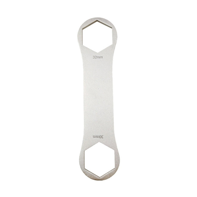 BIKERSAY BT050D Multifunctional Stainless Steel Bicycle Fork Wrench Double Head Spanner-garmade.com
