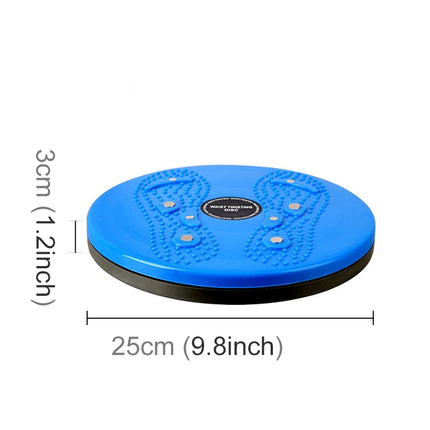 Aerobic Exercise Fitness Magnet Wriggling Waist Disk Twist Board, Size: 25*3cm(Blue)-garmade.com