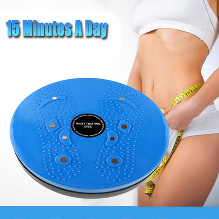 Aerobic Exercise Fitness Magnet Wriggling Waist Disk Twist Board, Size: 25*3cm(Blue)-garmade.com