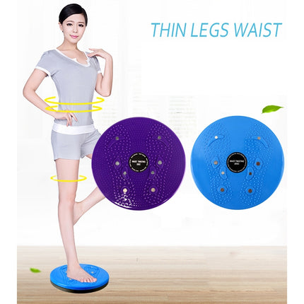 Aerobic Exercise Fitness Magnet Wriggling Waist Disk Twist Board, Size: 25*3cm(Blue)-garmade.com