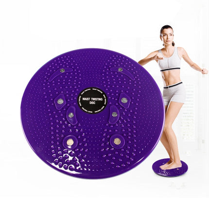 Aerobic Exercise Fitness Magnet Wriggling Waist Disk Twist Board, Size: 25*3cm(Purple)-garmade.com