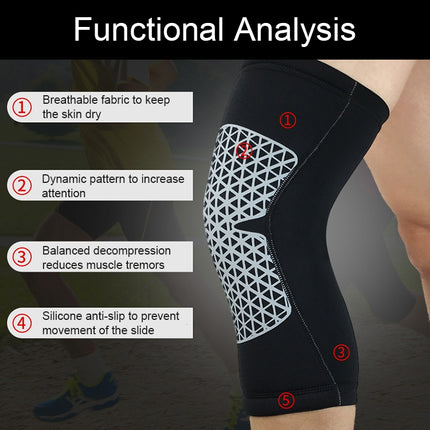 Outdoor Knee Leg Breathable Anti-collision Sports Protective Gear, Size: M (Black)-garmade.com
