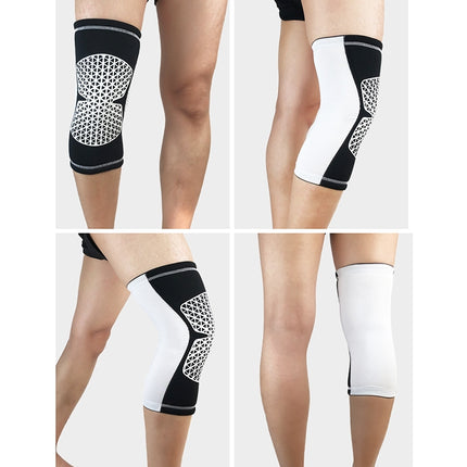 Outdoor Knee Leg Breathable Anti-collision Sports Protective Gear, Size: M (White)-garmade.com