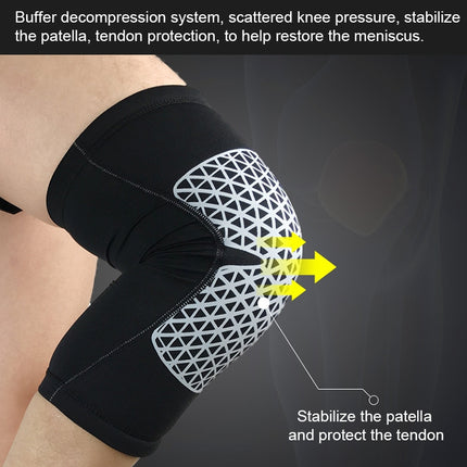Outdoor Knee Leg Breathable Anti-collision Sports Protective Gear, Size: M (White)-garmade.com