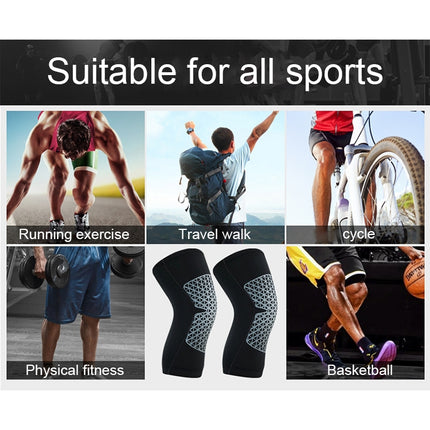 Outdoor Knee Leg Breathable Anti-collision Sports Protective Gear, Size: L(Black)-garmade.com