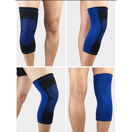 Outdoor Knee Leg Breathable Anti-collision Sports Protective Gear, Size: L(Blue)-garmade.com