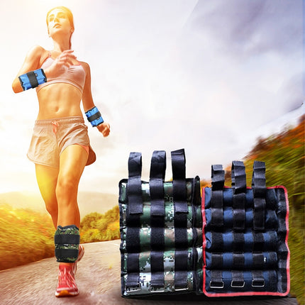 A Pair of Selling Fitness Loading Equipment Ankle Weights Gaiter Sandbags, Adjustable Invisible Running Sports Sandbags, Weight: 5kg-garmade.com