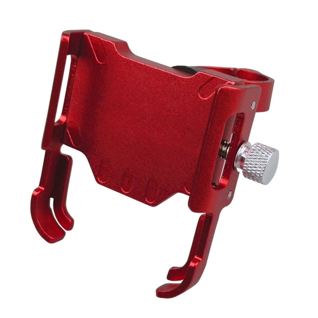 BIKERSAY MP008 Bike Motorcycle Aluminum Alloy Phone Holder Handlebar Clips (Red)-garmade.com
