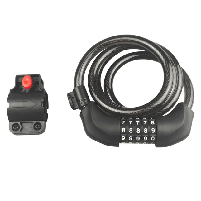 BIKERSAY BK042A 120cm Bicycle Anti-theft Password Lock-garmade.com