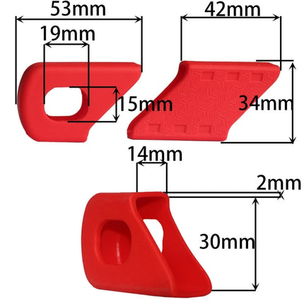 BIKERSAY CP001 Bicycle Crank Cover Silicone Arm Sleeve (Red)-garmade.com